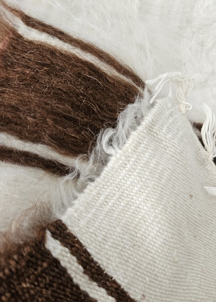 El dokuması tiftik kilim seccade  - Görsel 2