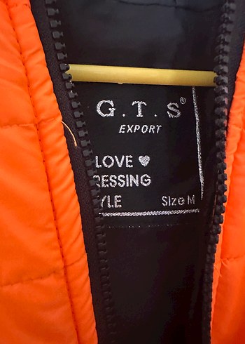 Diğer Turuncu Fermuarlı Kadın Street Wear Ceket