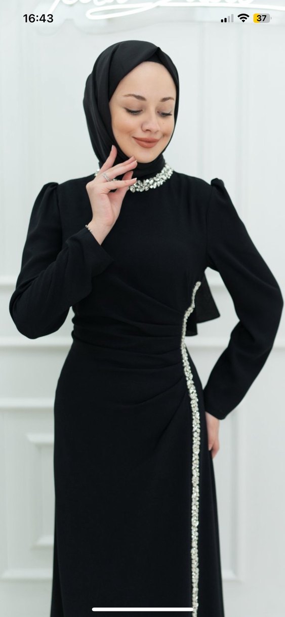 Tesettür elbise abiye - Görsel 2