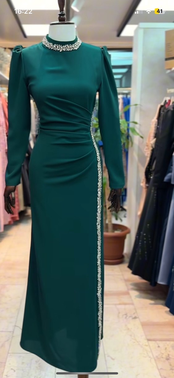 Tesettür elbise abiye - Görsel 3