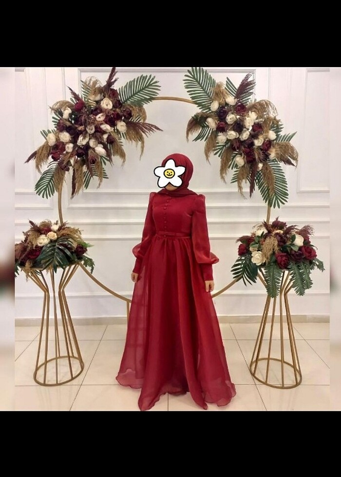 Tesettür elbise abiye - Görsel 2