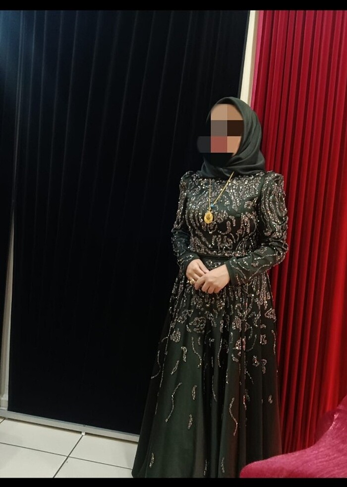 Tesettür elbise abiye - Görsel 2