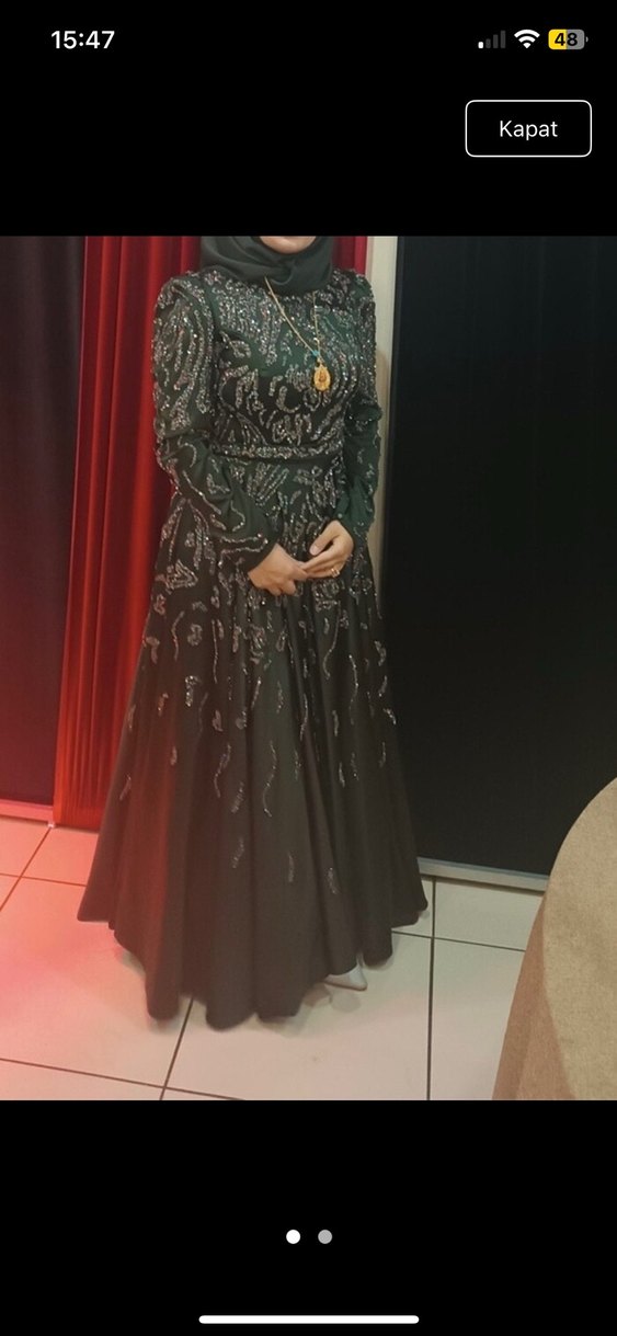Tesettür elbise abiye - Görsel 3