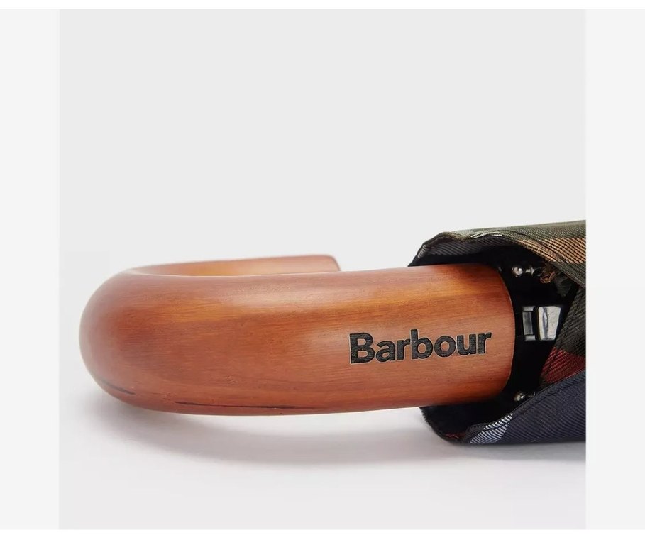 Barbour Tartan Mini Klasik Ekoseli Şemsiye. - Görsel 2