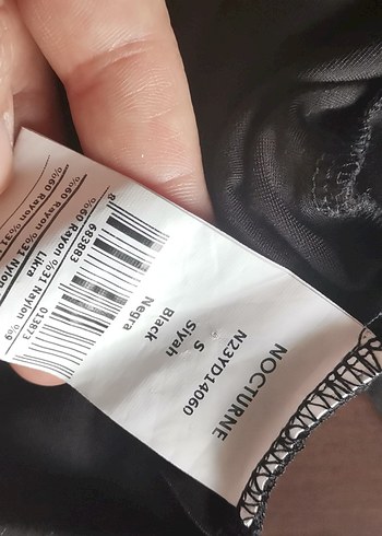 Nocturne siyah çıtçıtlı body. - Görsel 5