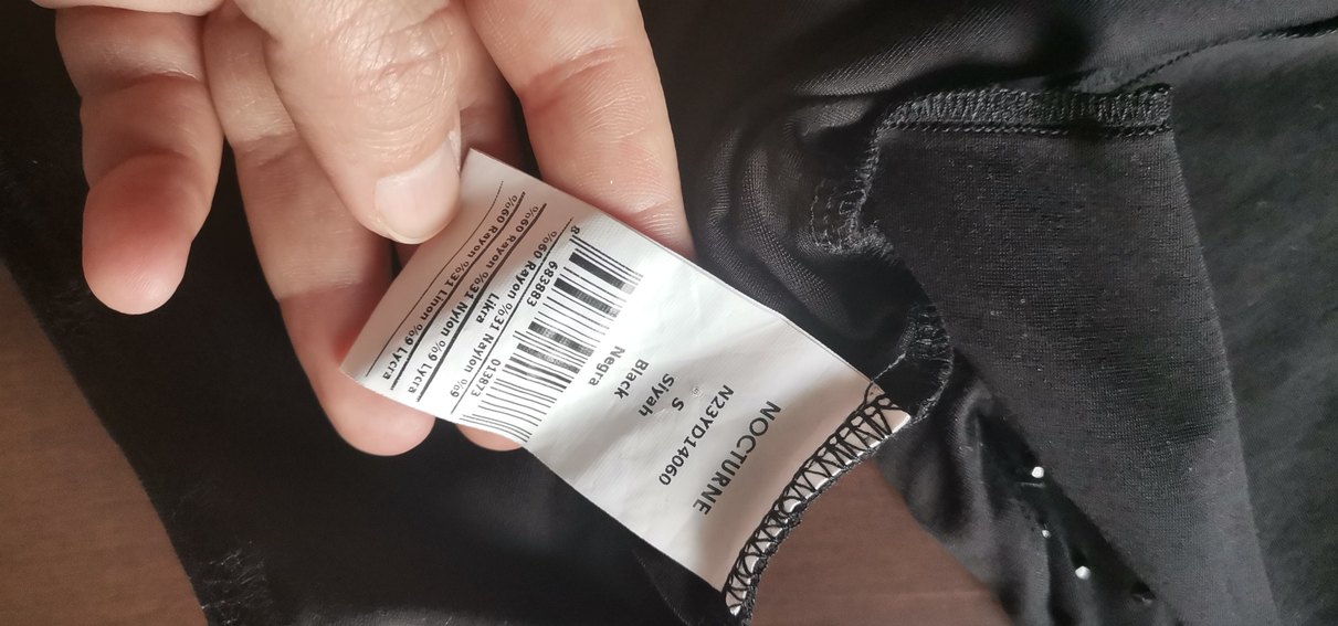 Nocturne siyah çıtçıtlı body. - Görsel 5