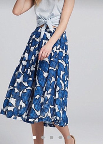 İpekyol mavi beyaz etek. - Görsel 6