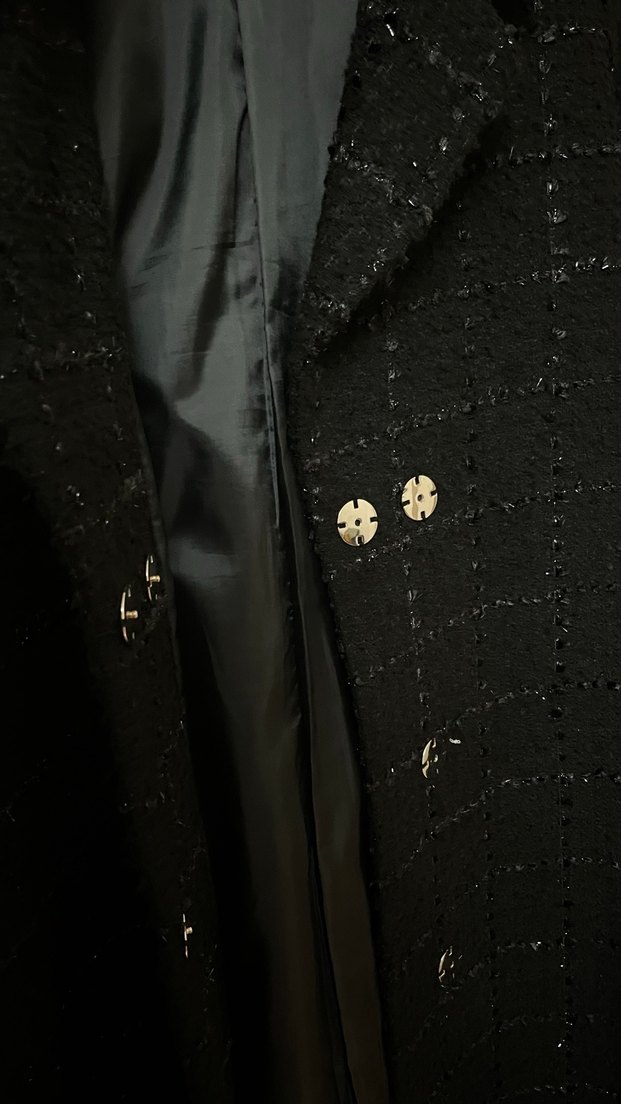 Kemerli Siyah Uzun Kadın Kaban - Görsel 5