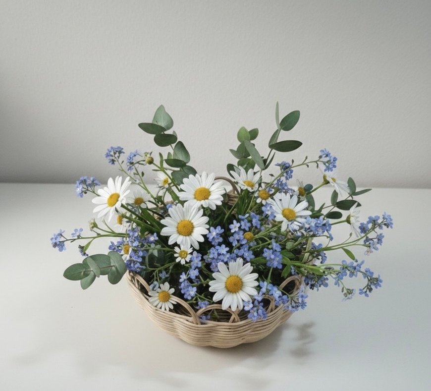 Bej Hasır Sepet - Görsel 2