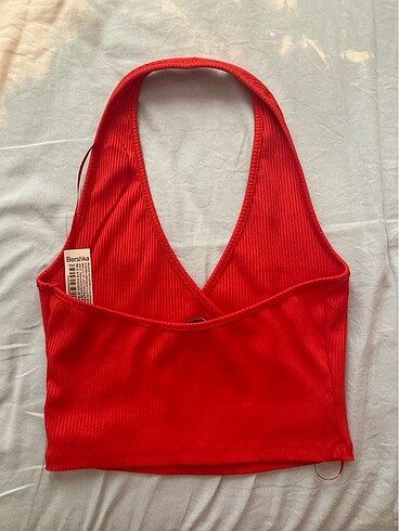 Bershka bershka mercan rengi crop üst