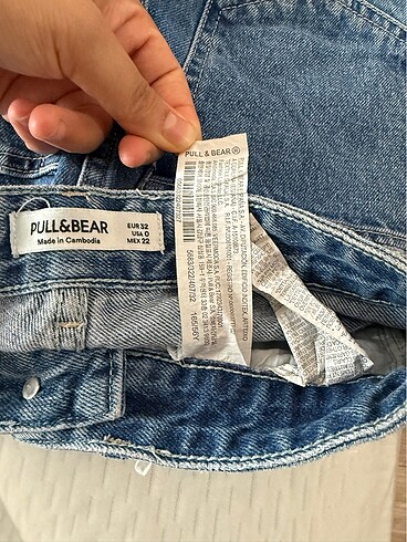 32 Beden mavi Renk pull bear kot pantolon