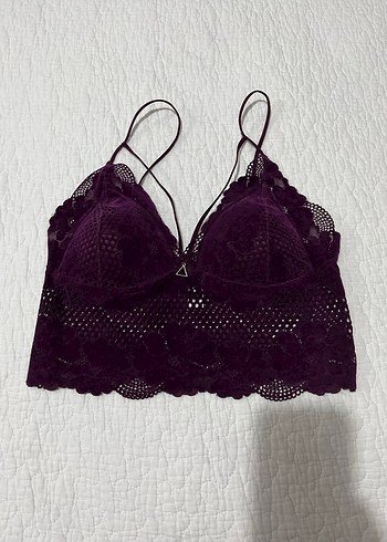 Yeni Mor Gotik Dantel Bralet