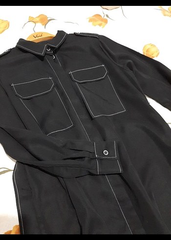 TENSEL KUŞAKLI GÖMLEK - Görsel 3