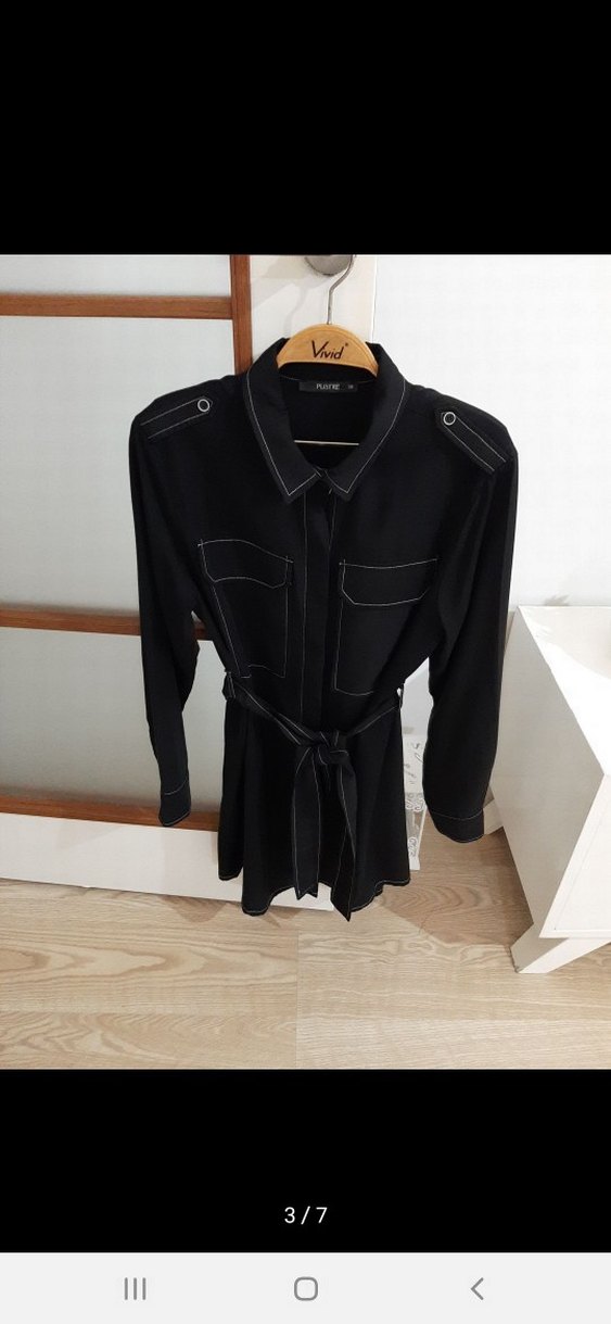 TENSEL KUŞAKLI GÖMLEK - Görsel 2