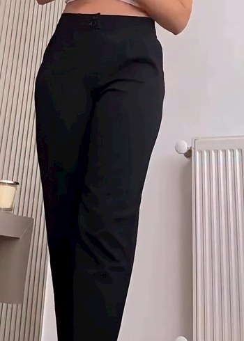 MOM KUMAŞ PANTOLON SİYAH - Görsel 3