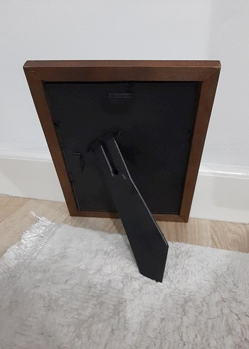 2 Adet Koyu Kahverengi Ahşap Fotoğraf Çerçevesi - Görsel 2