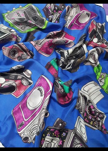 SİLKHOME  YÜZDE YÜZ İPEK EŞARP - Görsel 4