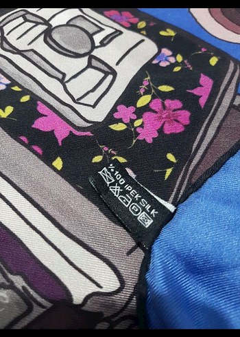 SİLKHOME  YÜZDE YÜZ İPEK EŞARP - Görsel 5