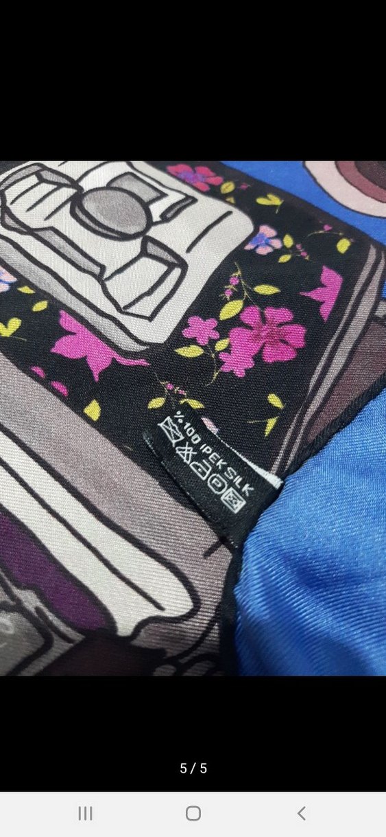 SİLKHOME  YÜZDE YÜZ İPEK EŞARP - Görsel 5