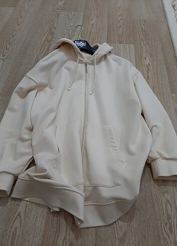 l Beden beyaz Renk Kapşonlu sweatshirt ALLDAY