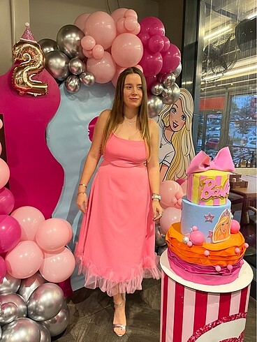 pembe elbise - Görsel 2