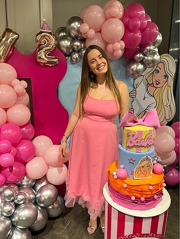 pembe elbise - Görsel 4