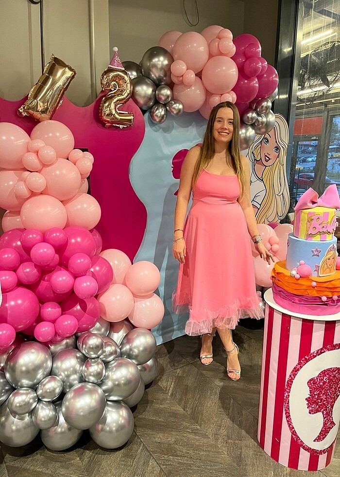 pembe elbise - Görsel 5