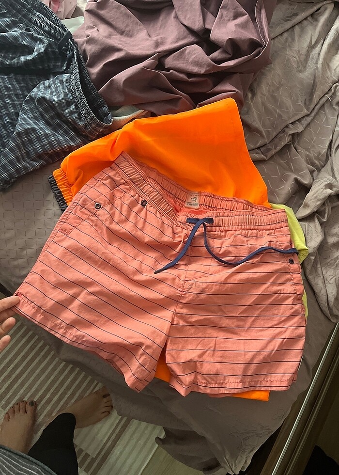 erkek deniz şort 3 lü set - Görsel 5