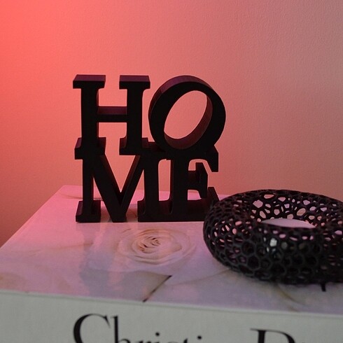Home yazılı dekor ev dekoru salon dekoru