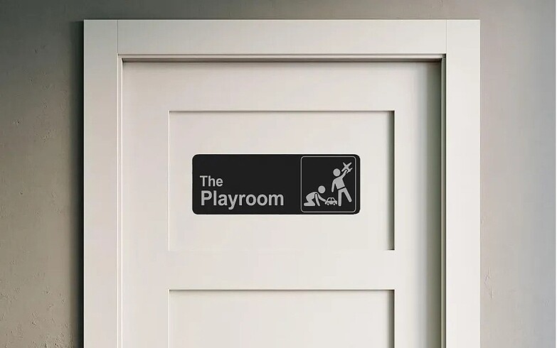 Playroom oyun odası tabelası