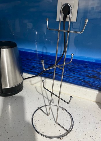 Gri Metal Mutfak lupa askısı - Görsel 3