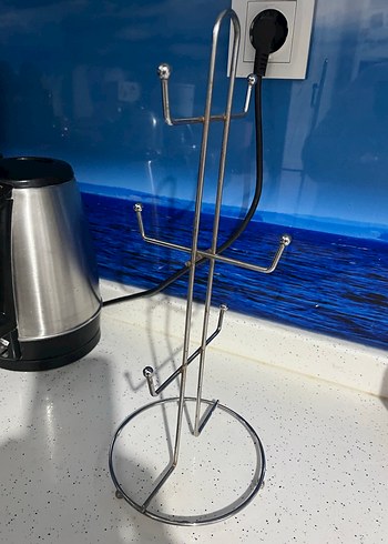 Gri Metal Mutfak lupa askısı - Görsel 2