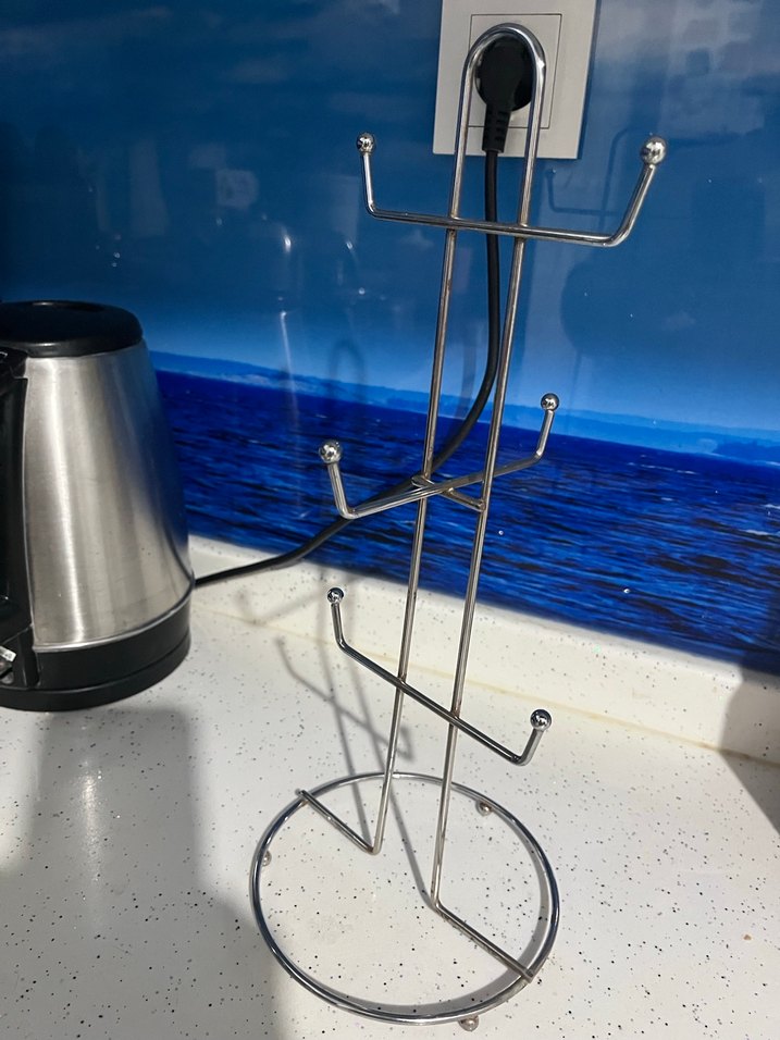 Gri Metal Mutfak lupa askısı - Görsel 3