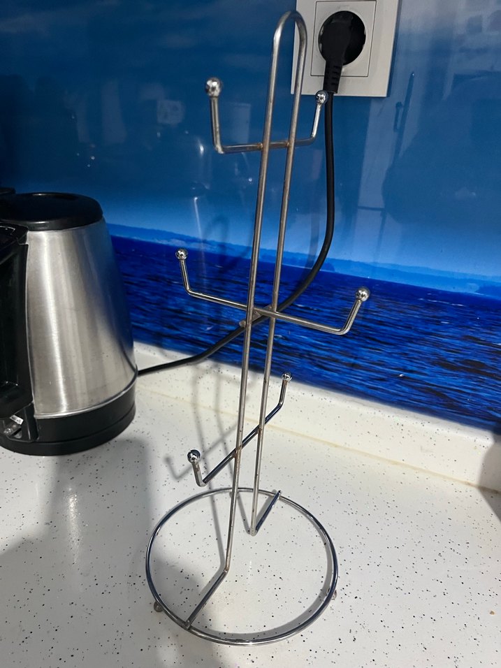 Gri Metal Mutfak lupa askısı - Görsel 2