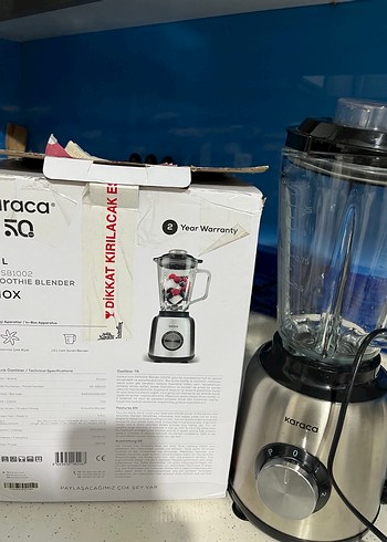 Karaca INOX Cam Hazneli Smoothie Blender 1.5lt - Görsel 6