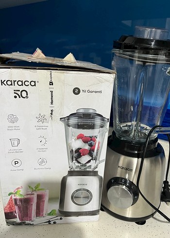 Karaca INOX Cam Hazneli Smoothie Blender 1.5lt - Görsel 3
