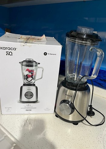 Karaca INOX Cam Hazneli Smoothie Blender 1.5lt - Görsel 2