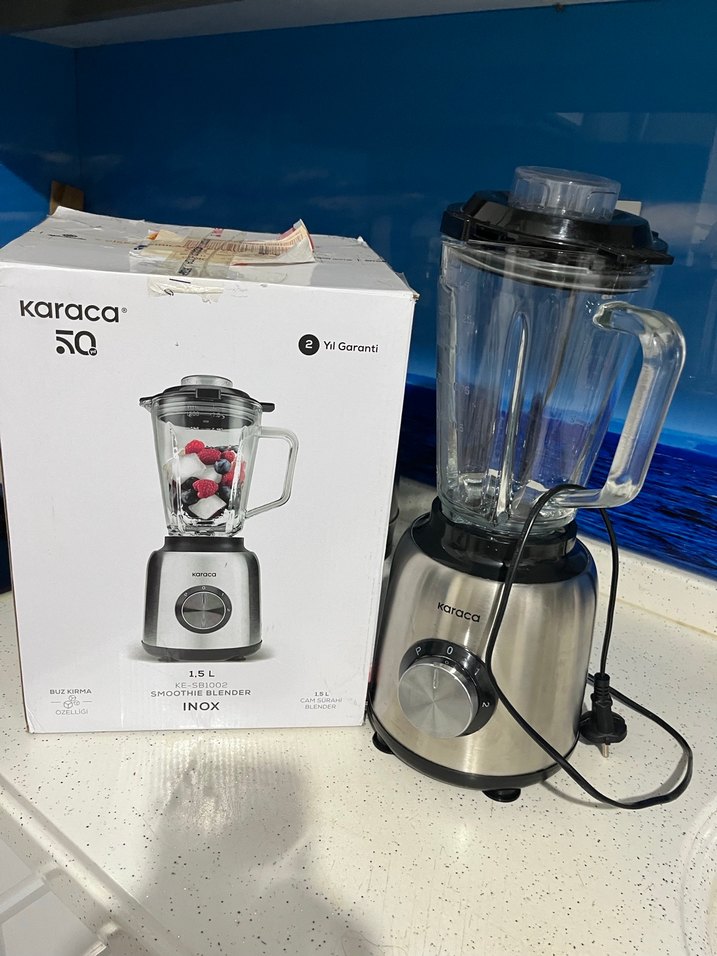 Karaca INOX Cam Hazneli Smoothie Blender 1.5lt - Görsel 2