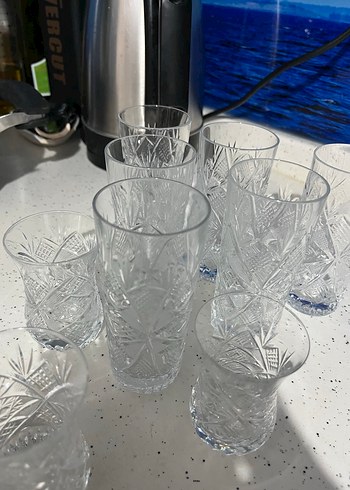 Kesme Cam Bardak Seti - Görsel 3