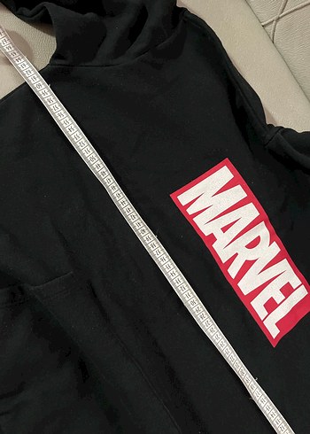Siyah Marvel Kapüşonlu Kadın Sweatshirt - Görsel 3