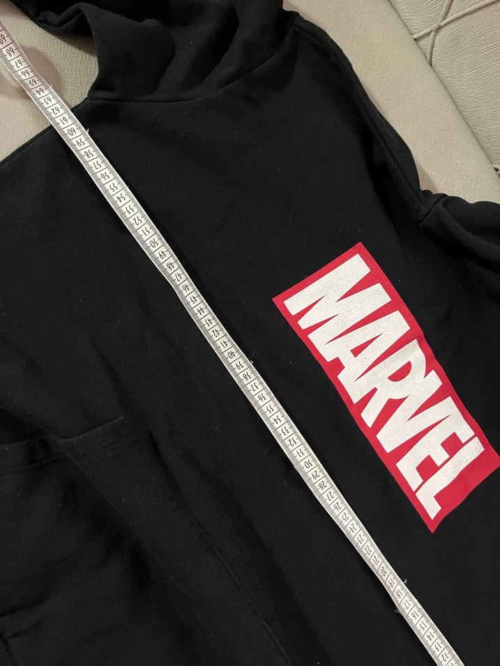 Siyah Marvel Kapüşonlu Kadın Sweatshirt - Görsel 3
