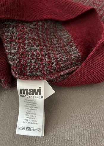 Bordo Erkek mavi marka Triko Bisiklet Yaka Kazak - Görsel 4