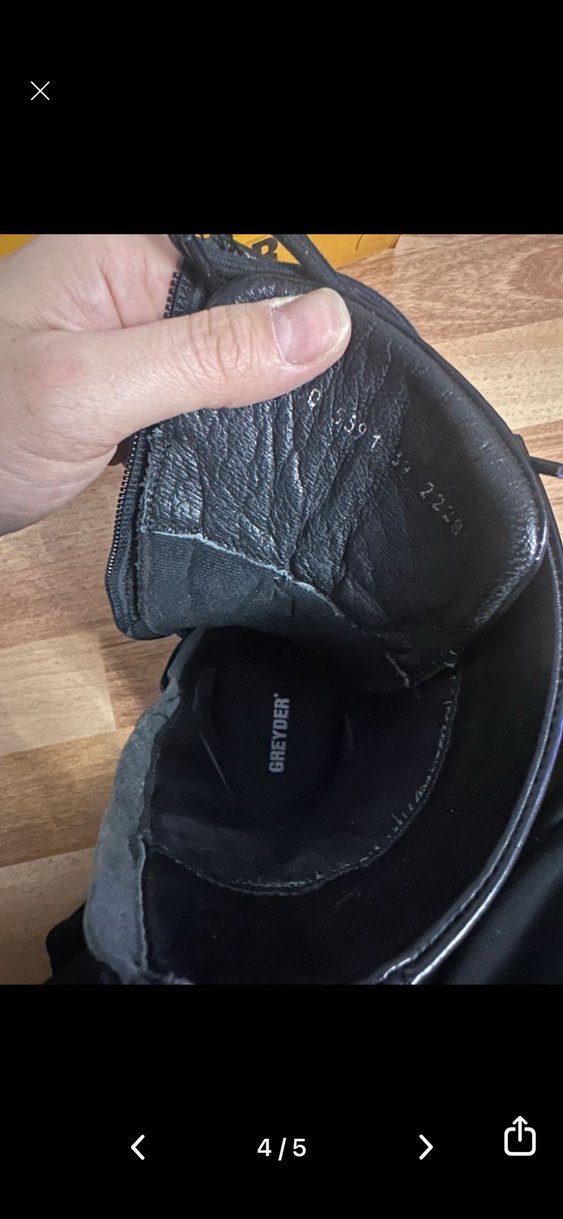 Siyah Platform greyder Topuklu Punk Tarzı Kadın Bot - Görsel 4