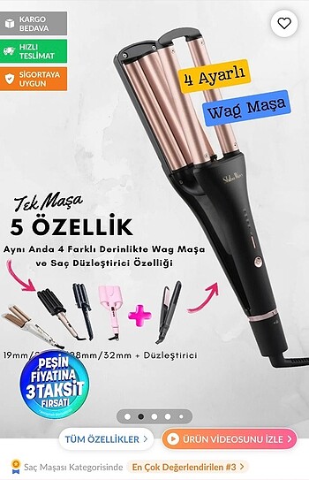 Shibo wavy saç şekillendirici