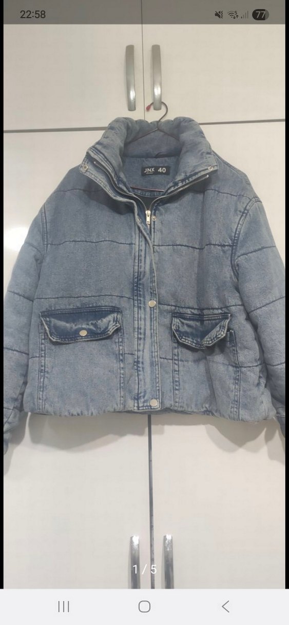 kısa kot ceket - Görsel 2