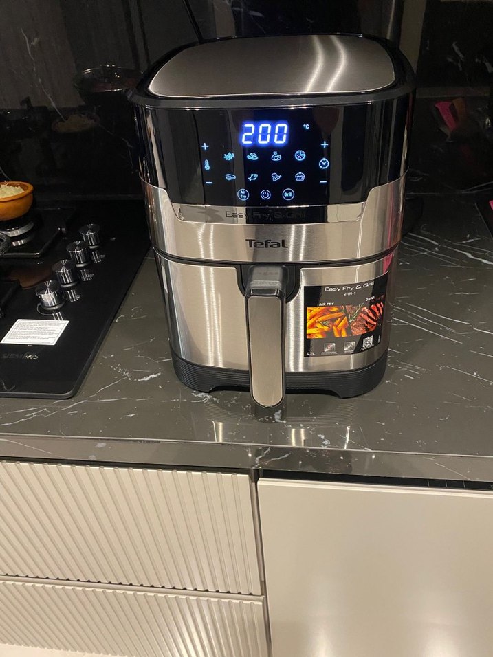 Tefal Gri Easy Fry Air Fryer 30 Dakika - Görsel 2