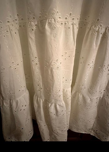 Dantel bohem manuka uzun elbise - Görsel 6