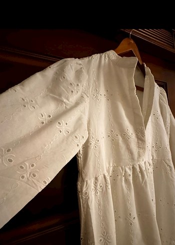 Dantel bohem manuka uzun elbise - Görsel 5