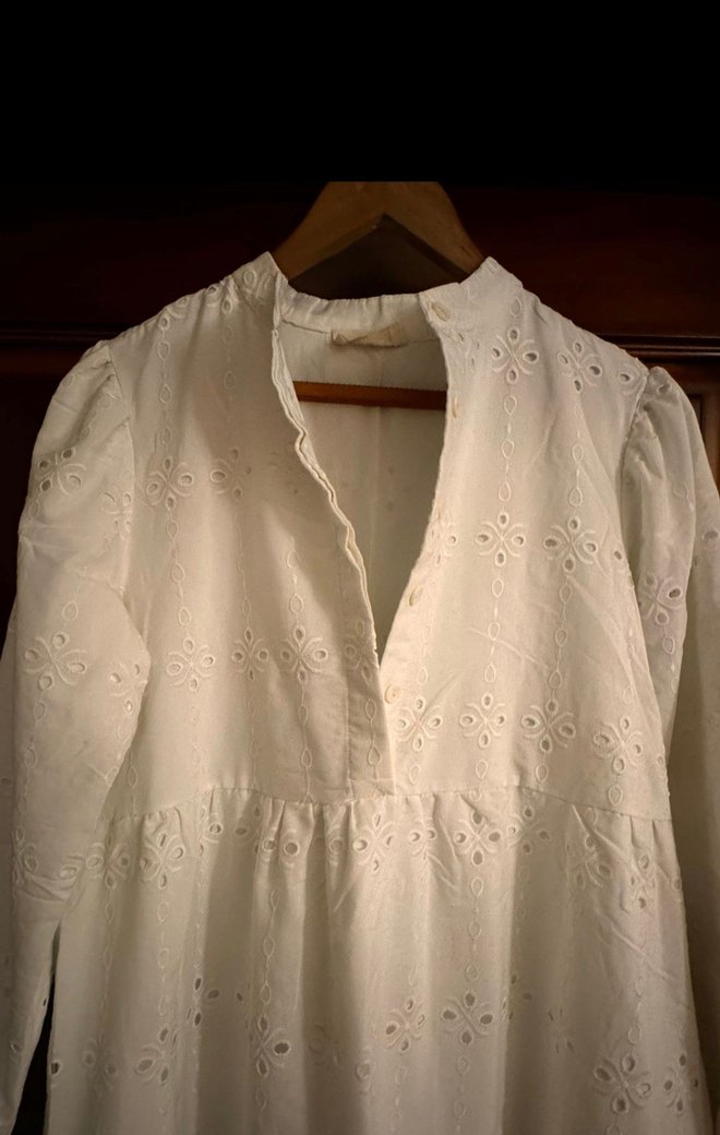 Dantel bohem manuka uzun elbise - Görsel 2