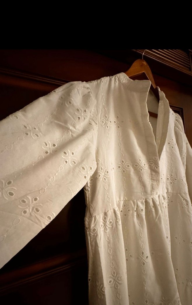 Dantel bohem manuka uzun elbise - Görsel 5